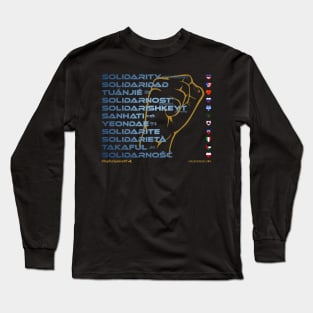 SOLIDARITY: Say ¿Qué? Top Ten Spoken (New York) Long Sleeve T-Shirt